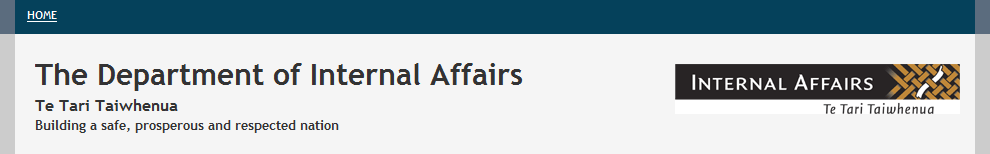 The Department of Internal Affairs